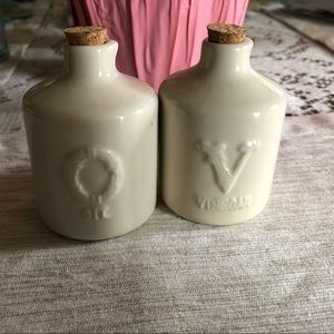 Pier one imports olive oil and vinegar bottles